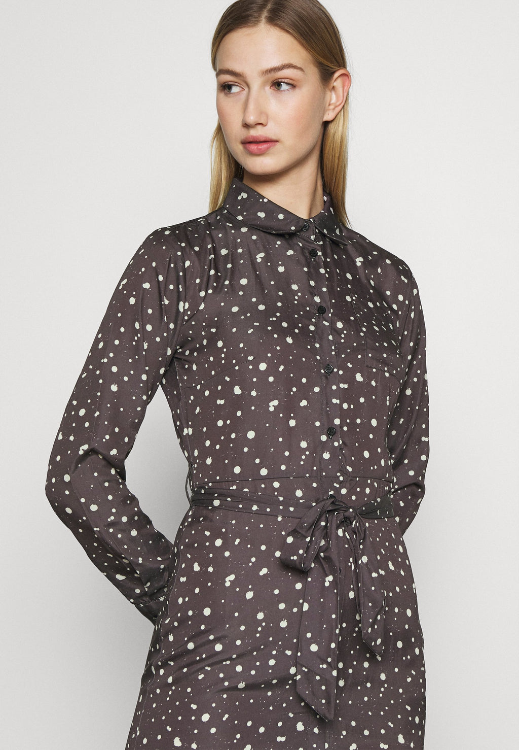 NU-IN BELTED DRESS