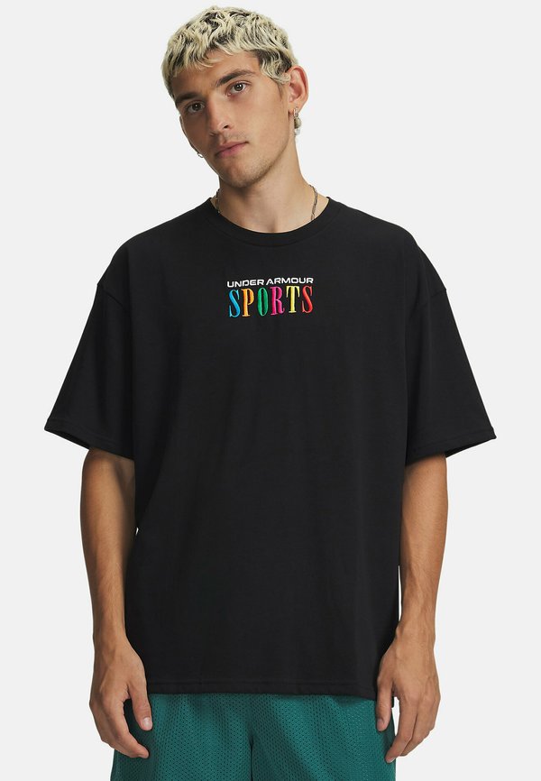 Under Armour HEAVYWEIGHT SPORTS - Print T-shirt - ultimate black