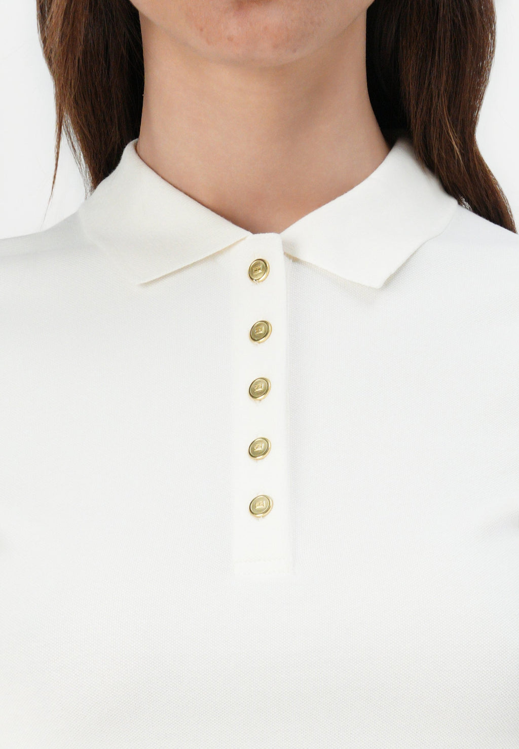GOLD BUTTON SLIM POLO Media 6