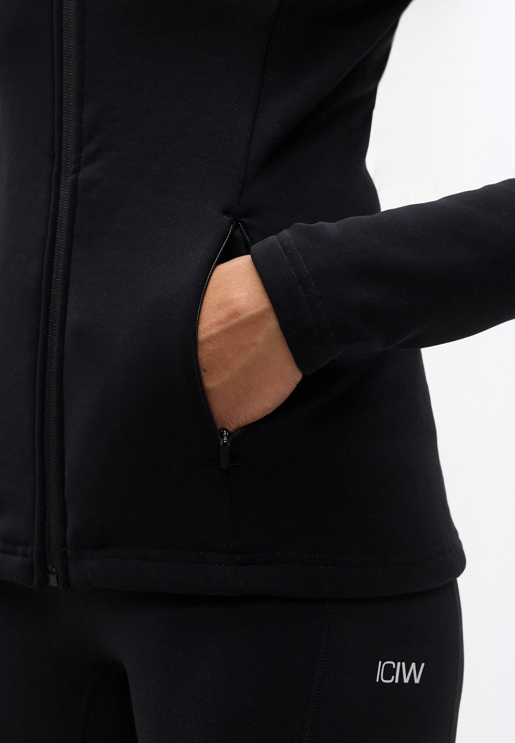 Even&Odd active FUR LINED HOODED HIGH NECK FULL ZIP SPORTS JACKET WITH ZIP POCKETS
