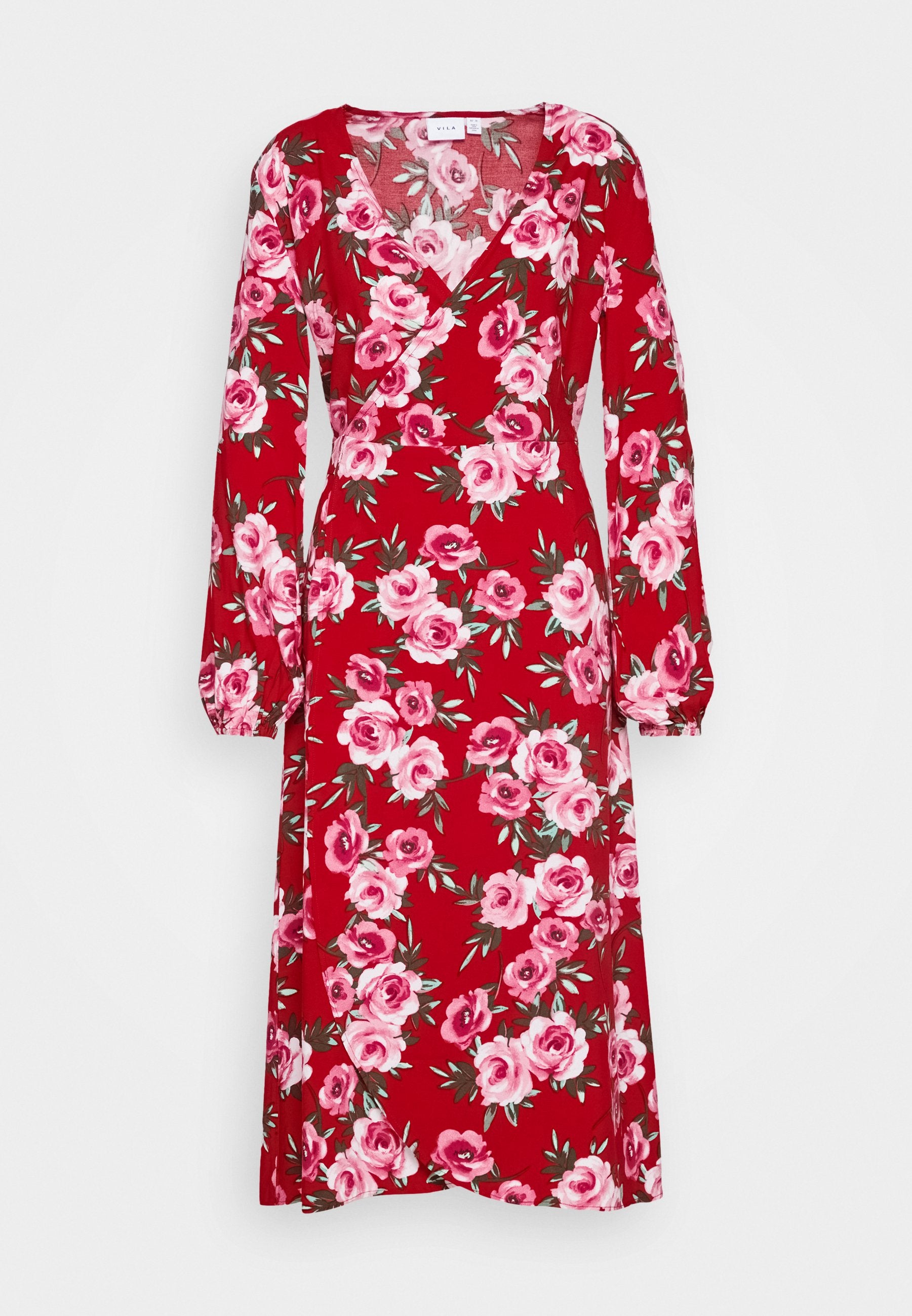 VILA VIDOTTIAS MIDI WRAP DRESS