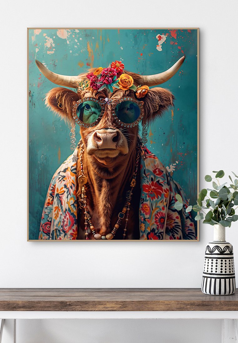 Orange Wallz COLOURED COW
