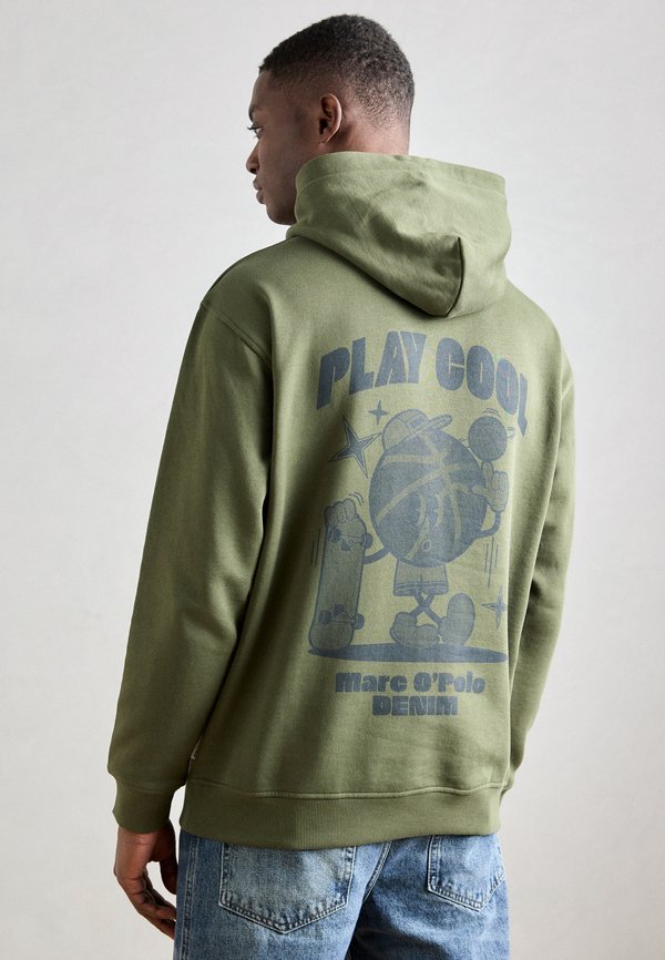 Marc O'Polo DENIM HOODIE PRINT RELAXED FIT