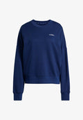 adidas Sportswear SEASONAL ESSENTIALS COLORPOP WITH EMBROIDERED GRAPHIC - Sweatshirt - dark blue/white
