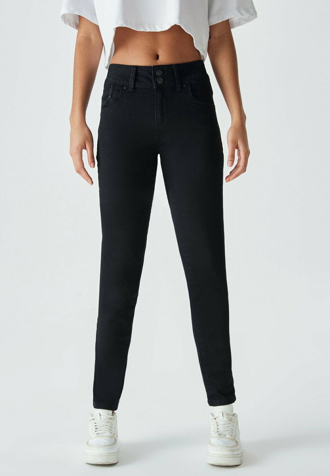 LTB LTB Molly Super High Black To Black Wash Jeans Slim Fit