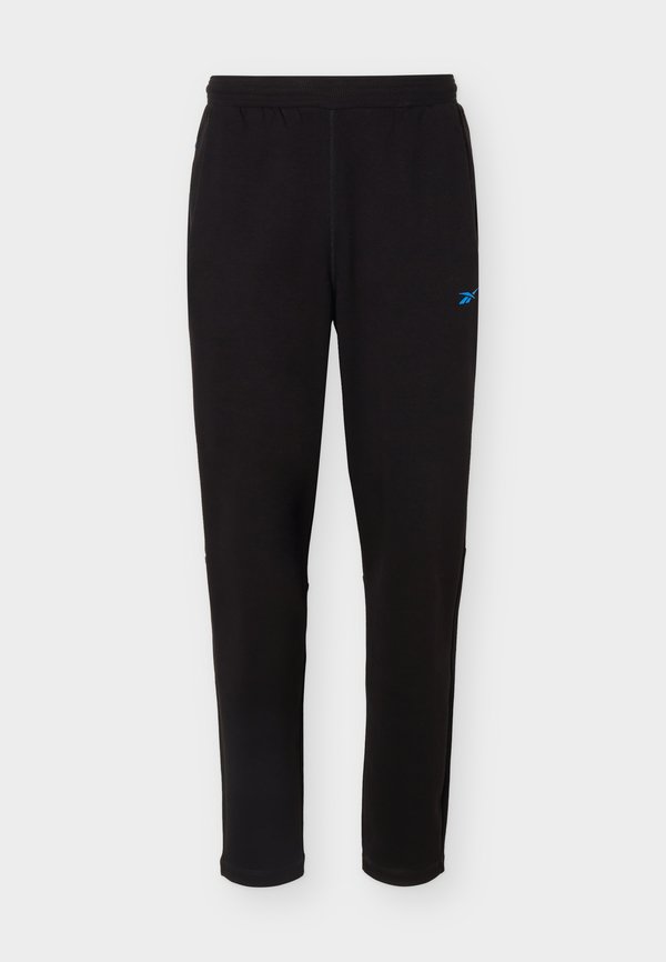 Reebok ATHLETE PANTS - Tracksuit bottoms - black/virtual blue