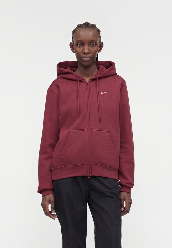 Nike Sportswear W NK STDO FLC MW STD FZ HDY - Zip-up sweatshirt - pink smoke/sail