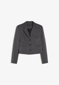 Bershka CROPPED - Blazer - grey