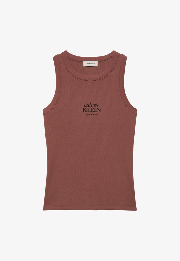 Calvin Klein Jeans SLIM TANK  - Top - sierra brown