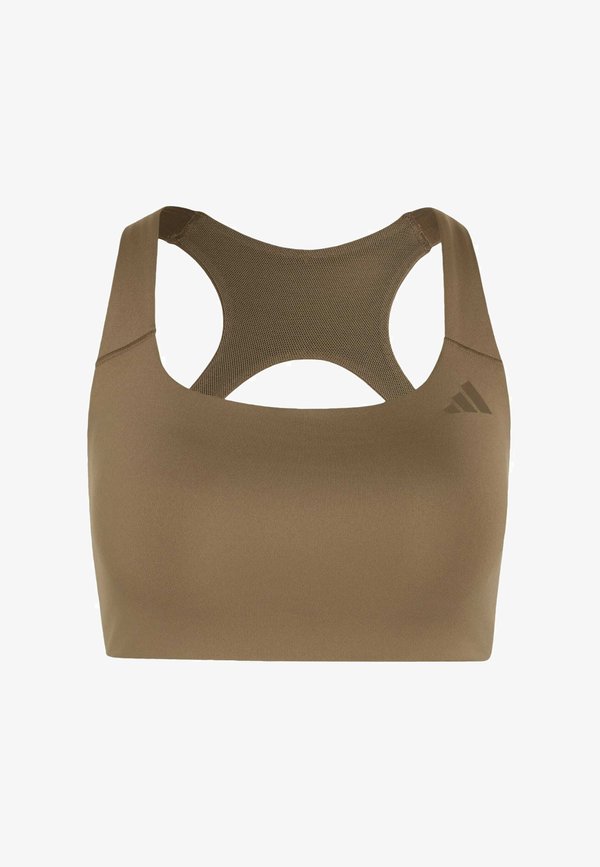 adidas Performance OPTIME WORKOUT MEDIUM SUPPORT BRA - Medium support sports bra - khaki six
