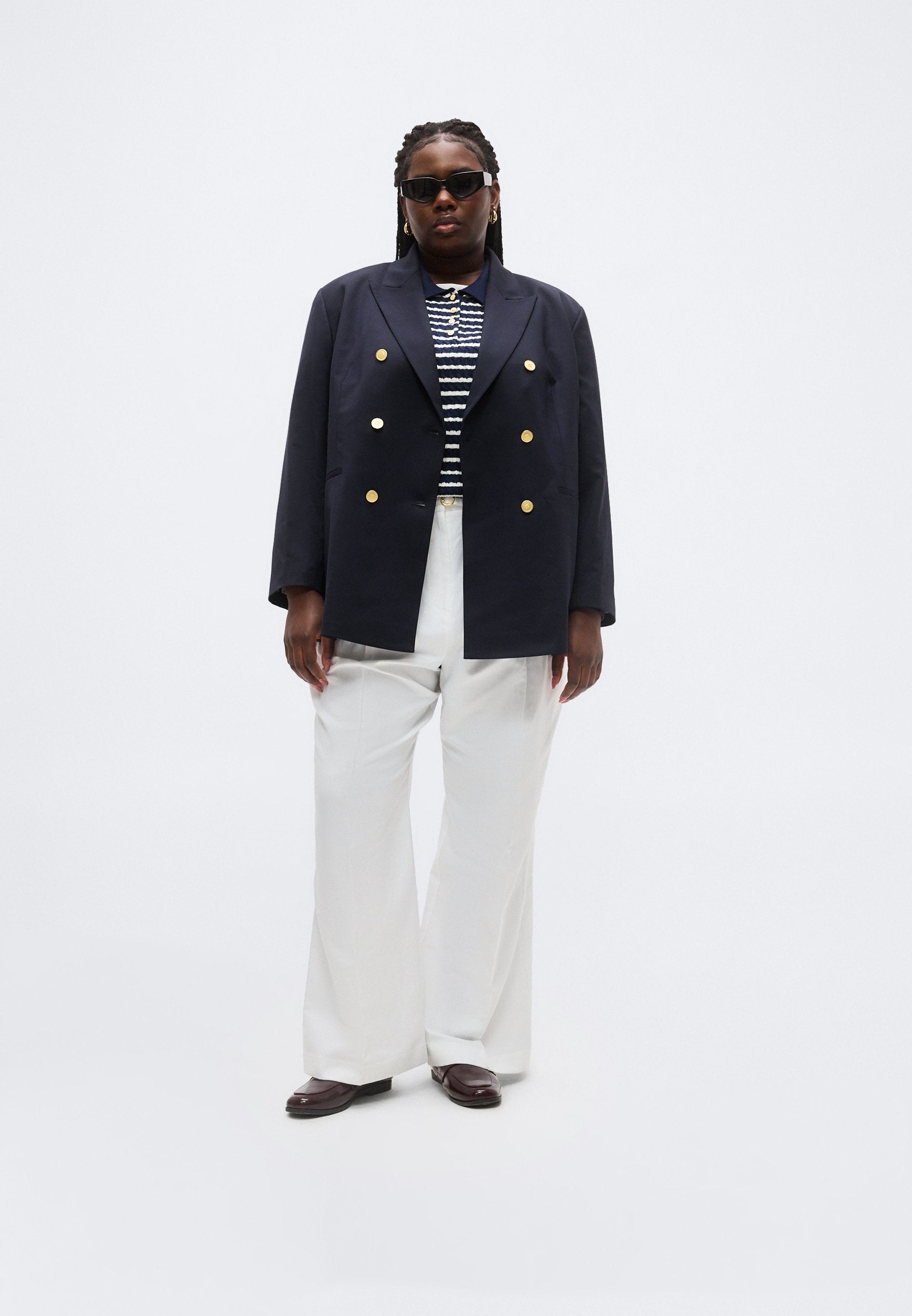 CURVE TIMELESS WOOL BLEND RELAXED BLAZER Media 2