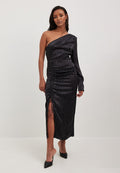 NA-KD ONE SHOULDER SLIT DETAIL DRESS