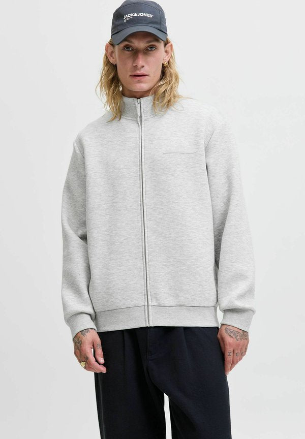 Jack & Jones Zip Sweat Zip Sweat - Zip-up sweatshirt - light grey melange