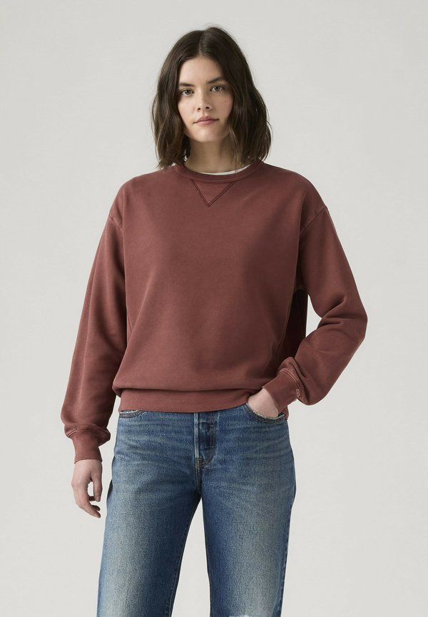 Levi's® HERITAGE CREW NG SIGNATURE GD NIAGARA MI - Sweatshirt - h chateau gray - reds