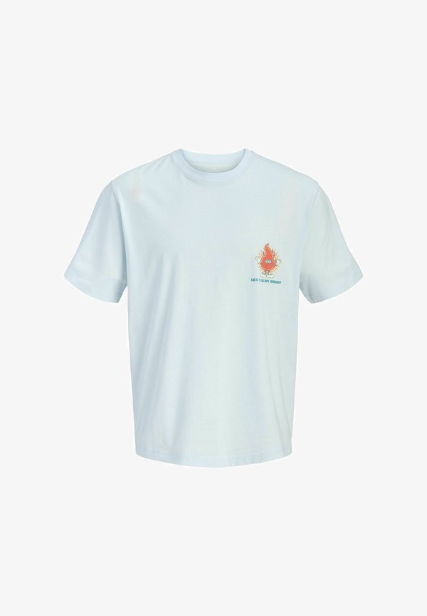 Jack & Jones T-SHIRT BACKPRINTET T-SHIRT - Print T-shirt - ice water