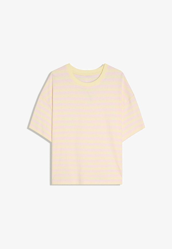 Bershka BOXY FIT PRINTED - T-SHIRT 01156093 - Print T-shirt - yellow
