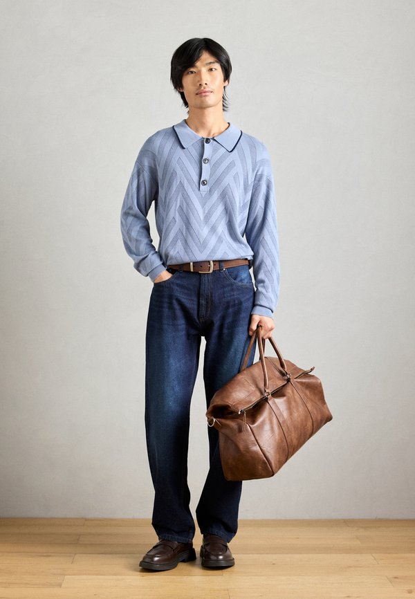 Scotch & Soda STRUCTURE LONG SLEEVE POLO
