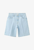 Mango ADULT - Denim shorts - light blue