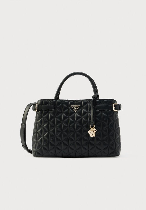 Guess PAISLEIGH SATCHEL - Handbag - black