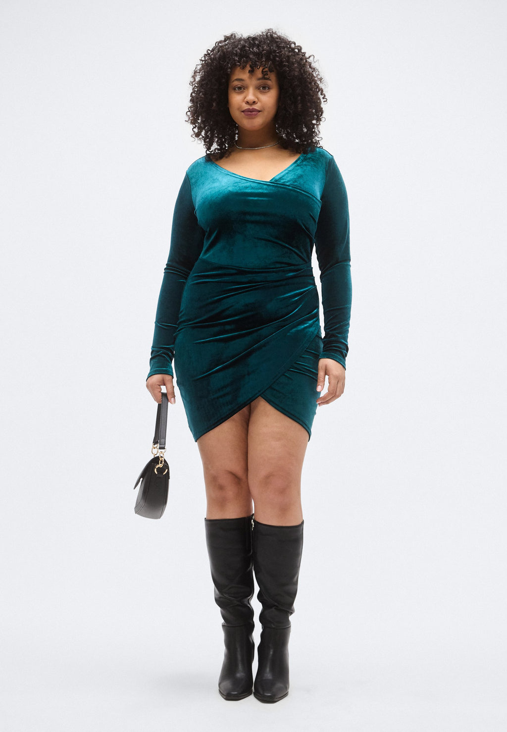 CARDAIZA WRAP DRAPE DRESS Media 2