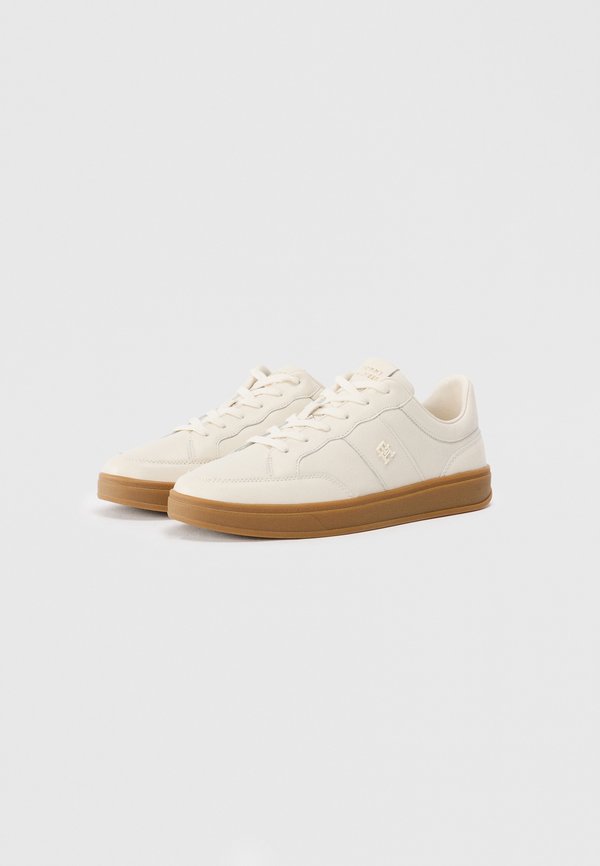 Tommy Hilfiger TH MONOGRAM LEATHER COURT TRAINERS