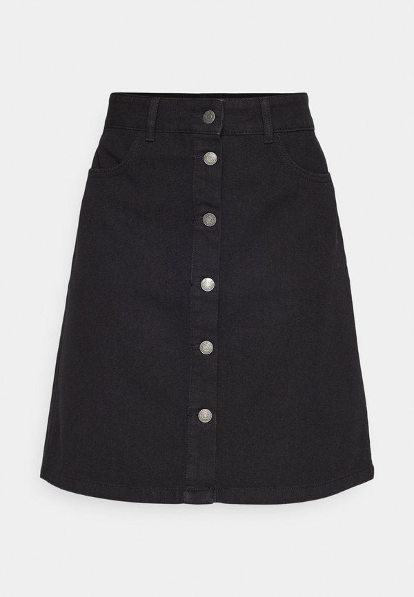 ONLY ONLFARRAH BOX  - A-line skirt - black denim