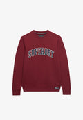 Superdry & Co SUPERDRY ATHLETIC APPLIQUE RELAXED CREW SWEATSHIRT.. - Sweatshirt - deep ruby