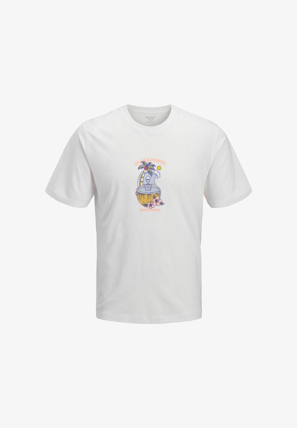Jack & Jones Plus Size - Print T-shirt - bright white