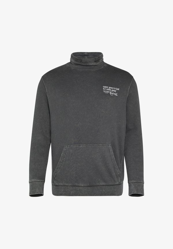s.Oliver MIT STEHKRAGEN UND KÄNGURUTASCHE - Sweatshirt - schwarz