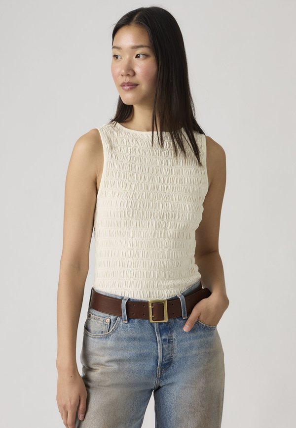 Levi's® BELLA SMOCKED TOP - Top - egret