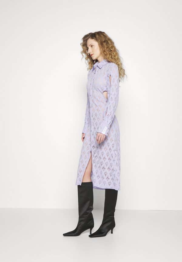ROKH SLEEVE CUT OUT DETAILED LONG DRESS
