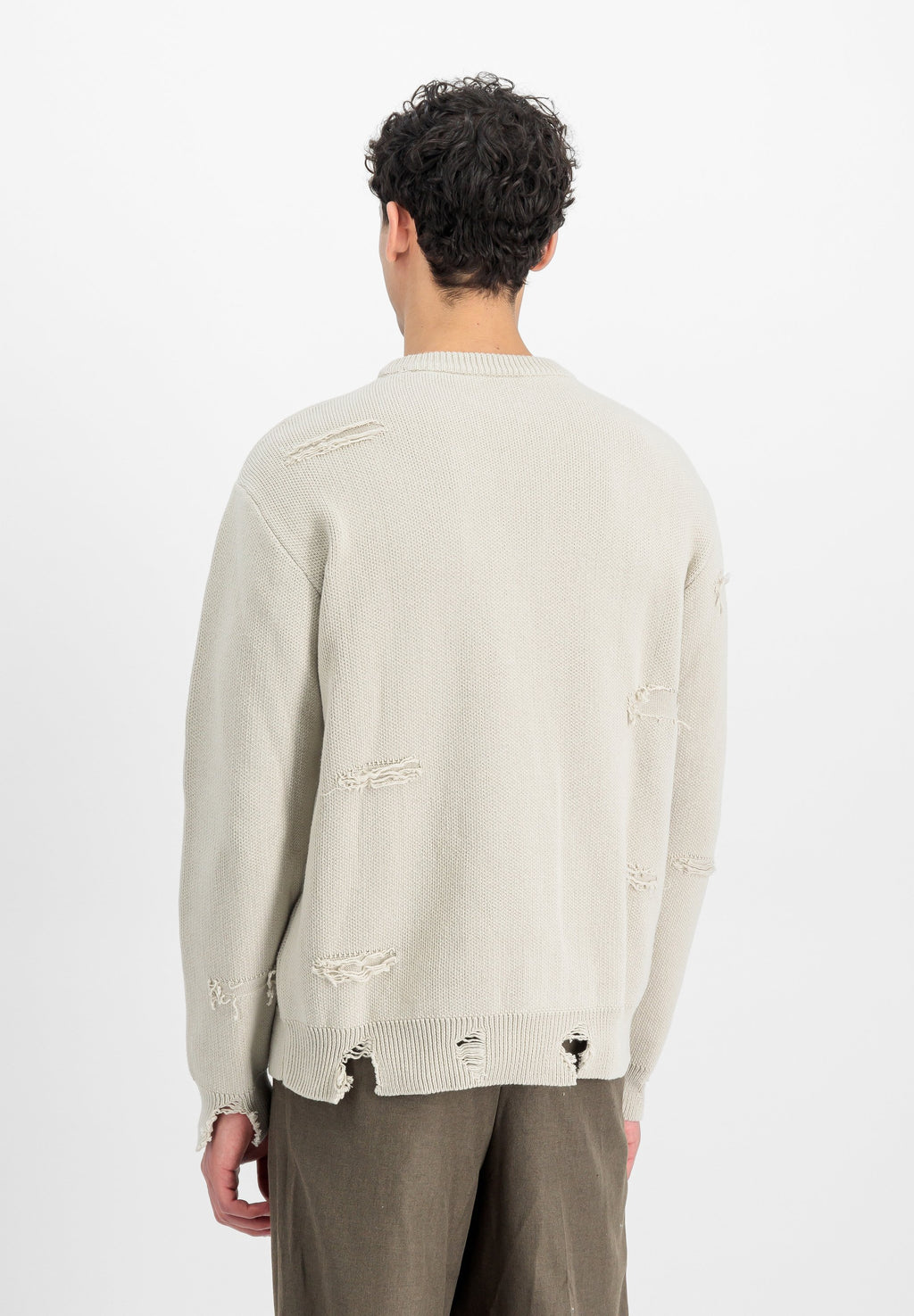 Alpha Industries DISTRESSED LOGO PULLOVER