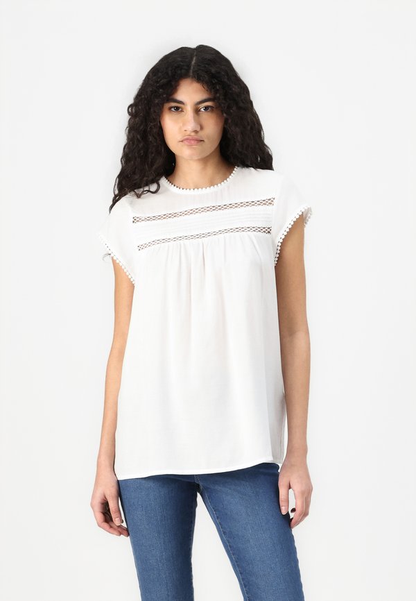Vero Moda VMDEBBIE PLEAT - Blouse - snow white