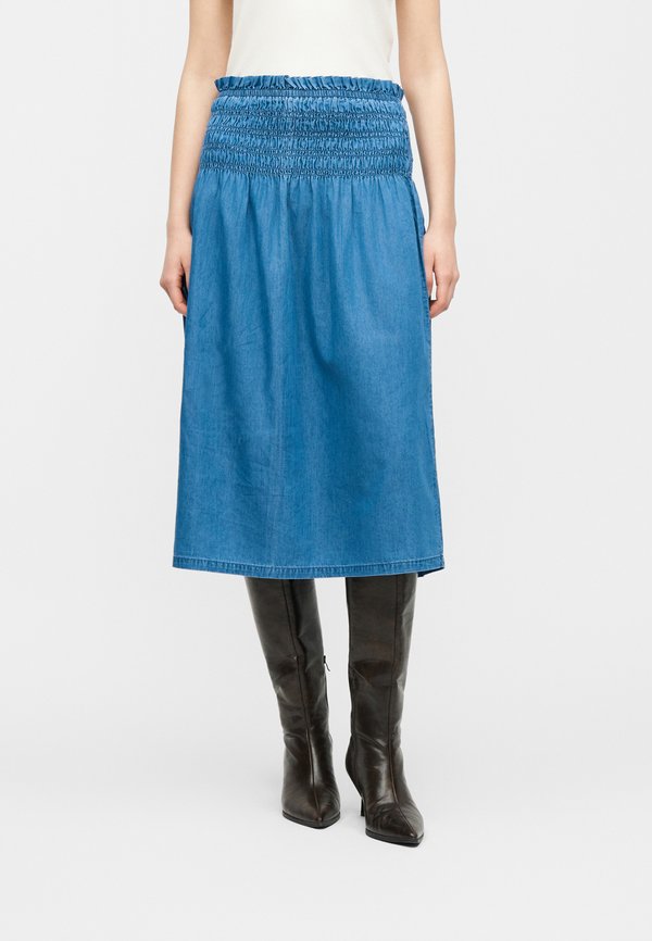 ONLY Denim ONLBEA Denim Midi - Denim skirt - medium blue denim