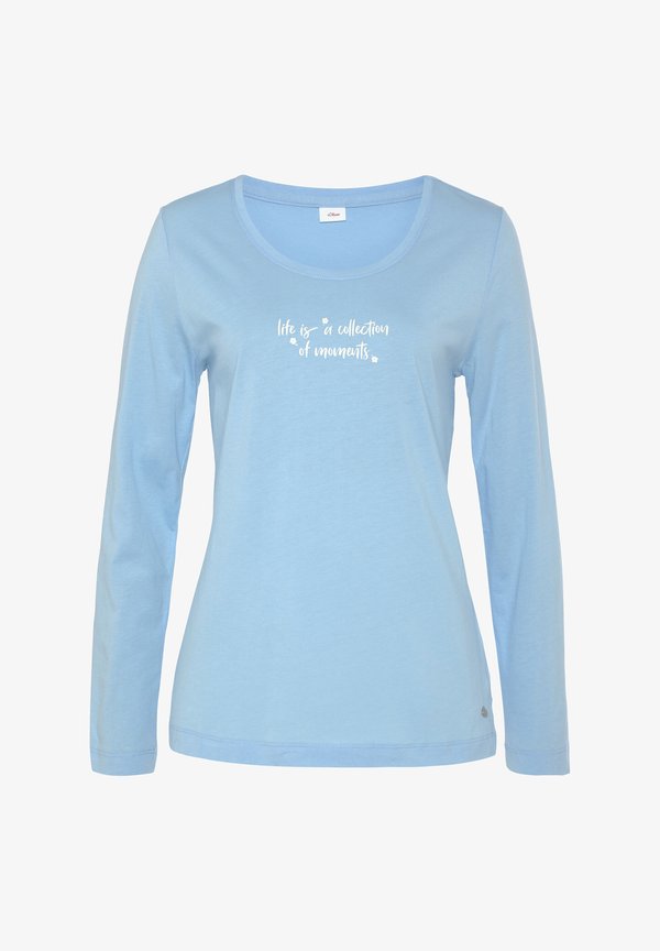 s.Oliver PYJAMAOBERTEIL - Pyjama top - himmelblau