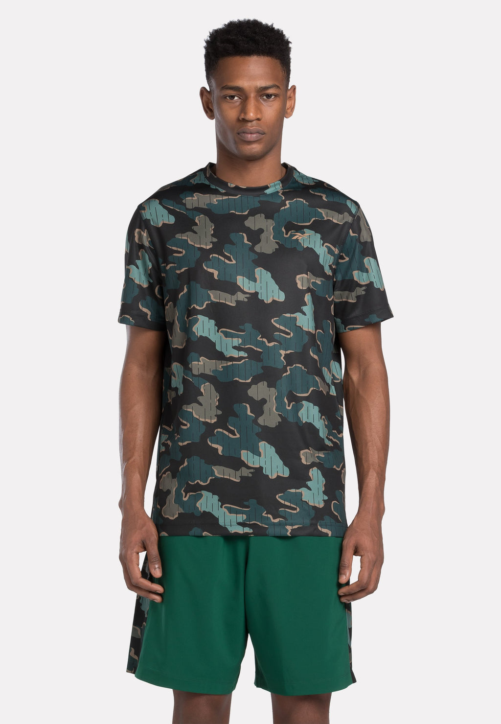 Reebok SHORT SLEEVE TRAIN MOTION CAMO
