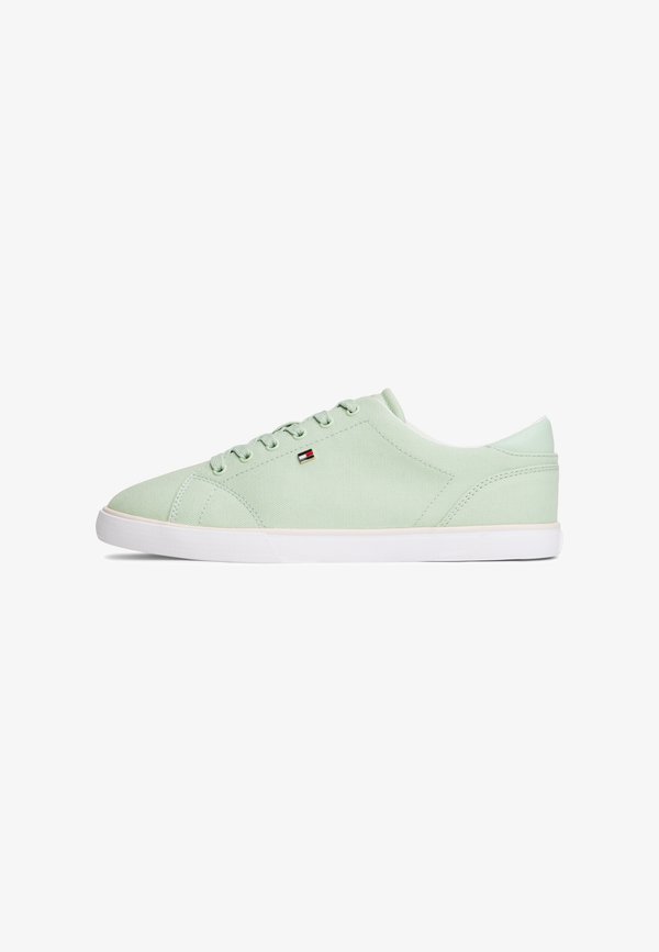 Tommy Hilfiger LOW PROFILE CANVAS LACE-UP TRAINERS - Trainers - gentle jade