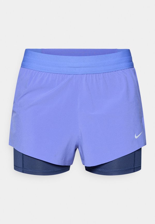 Nike Performance SWIFT - 2-in-1 shorts - sapphire/midnight navy/reflective silver-coloured