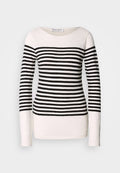 LONG SLEEVE BOAT NECK STRIPED Media 1