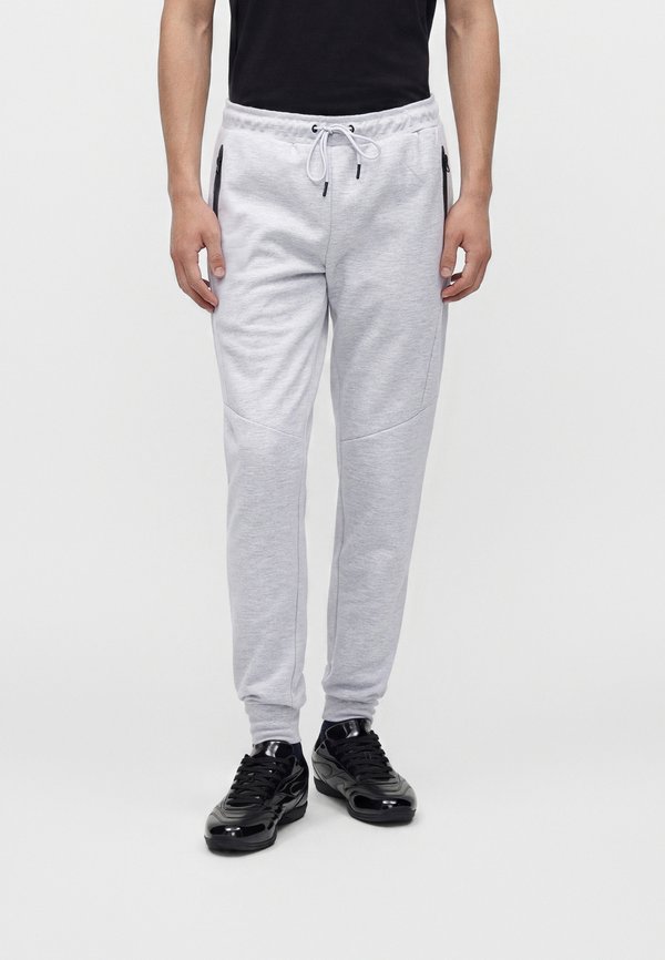 Jack & Jones Slim Fit - Tracksuit bottoms - light grey melange