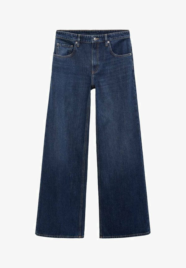 Mango Flared Jeans - dark blue
