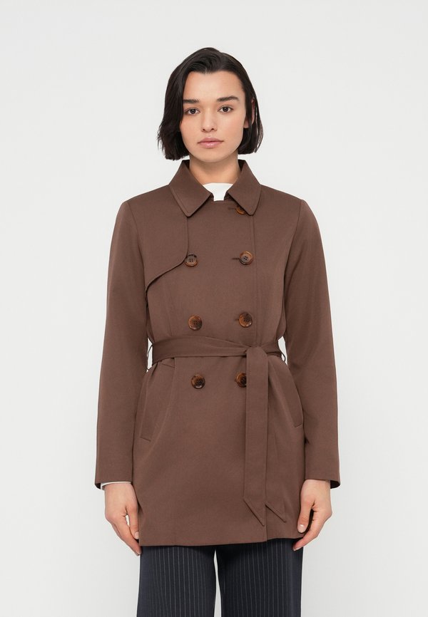 ONLY ONLVALERIE - Trenchcoat - chocolate martini