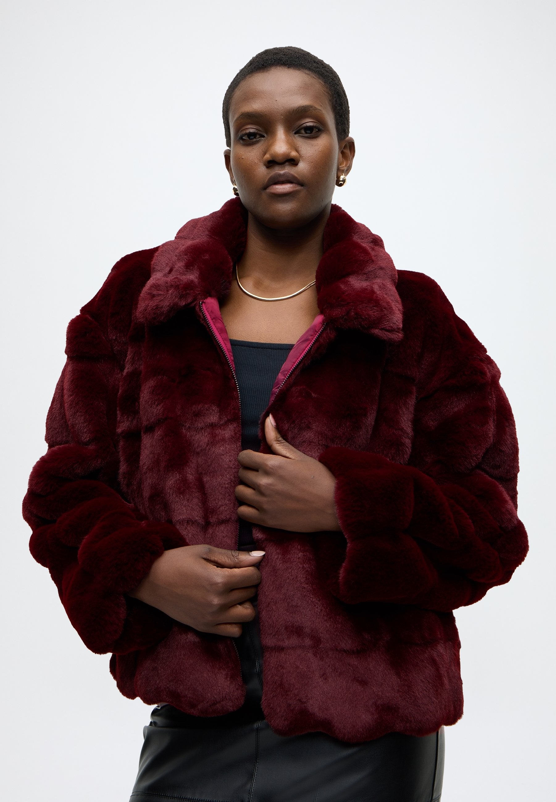 Bardot SYLVIE ZIP FAUX FUR JACKET