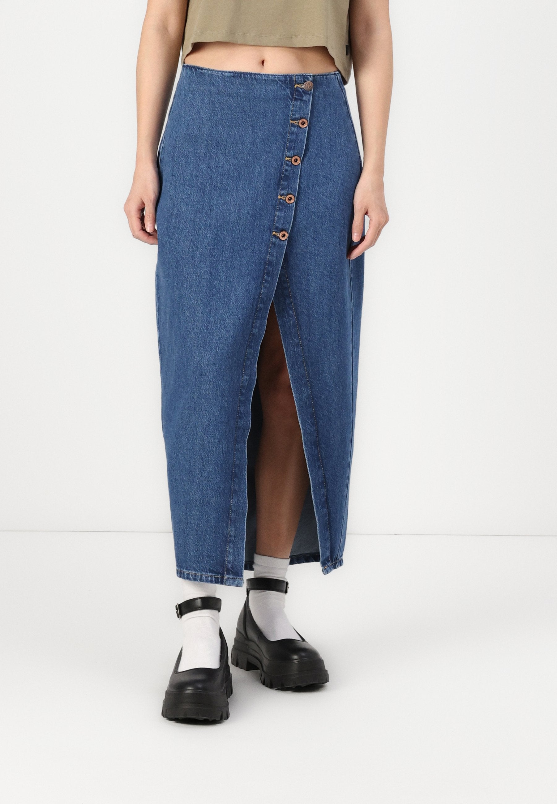 Pepe Jeans MIDI SKIRT SLIT