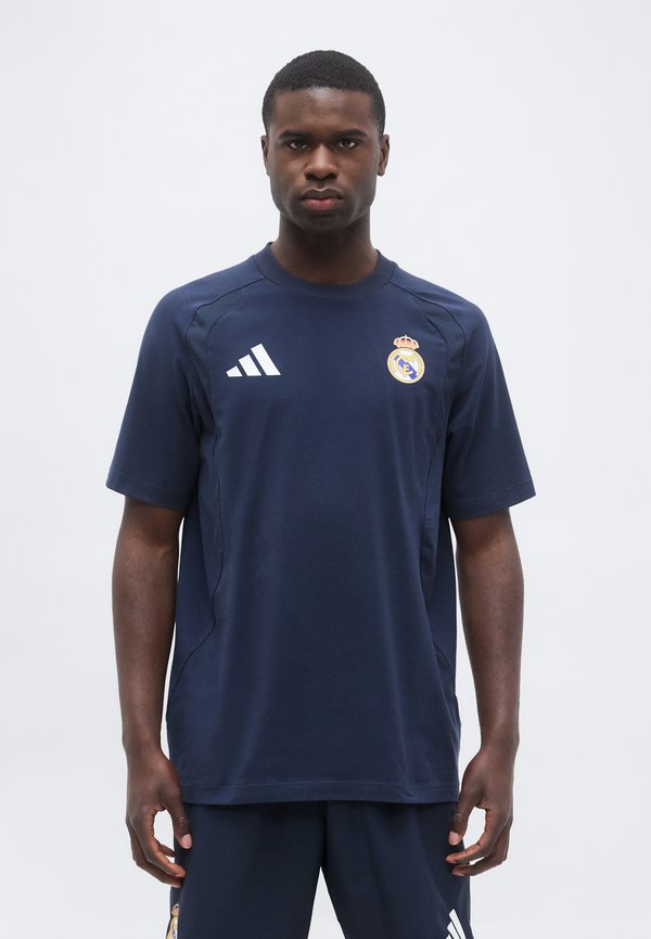 adidas Performance REAL MADRID TIRO TRAVEL TEE - Club wear - night navy