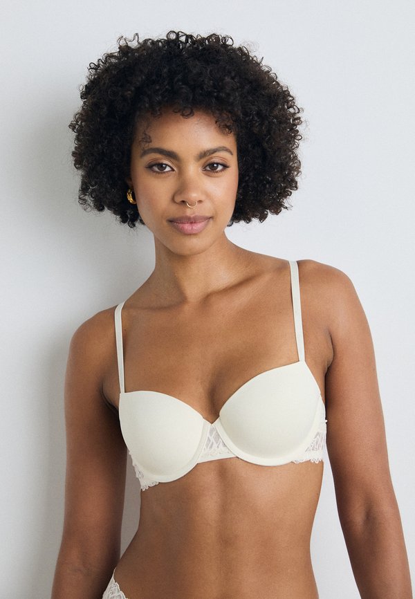 Calvin Klein Underwear LIGHTLY LINED BALCONETTE SOFT STRETCH LACE - Balconette bra - ivory