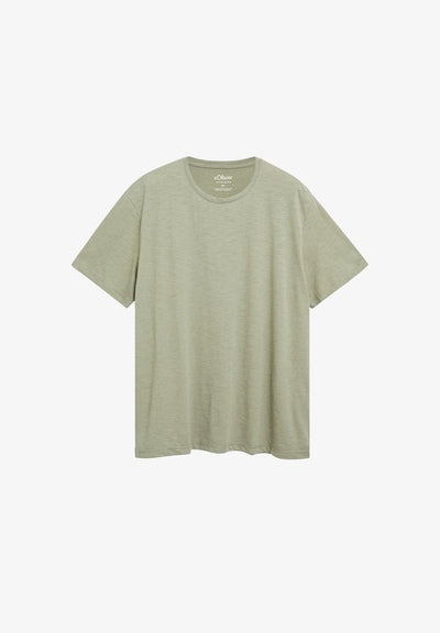 s.Oliver T-SHIRT - Basic T-shirt - helles olivgrün