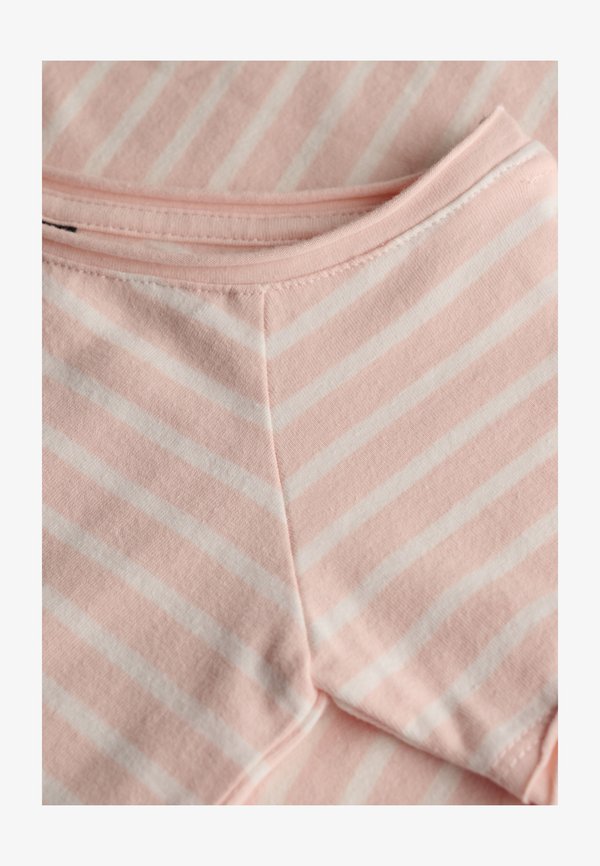 Superdry & Co SUPERDRY BARDOT SHORT SLEEVE OFF SHOULDER - Print T-shirt - rose blush pink stripe