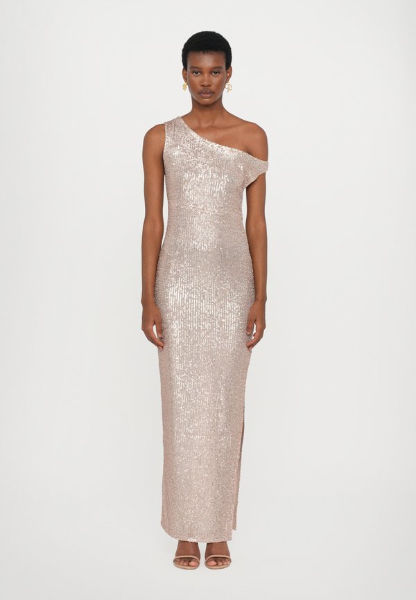 Norma Kamali DROP SHOULDER FITTED GOWN SIDE SLIT