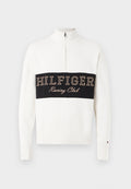 RELAXED QUARTER-ZIP MOCK NECK JUMPER Media 1